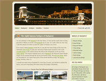 Tablet Screenshot of bridgesofbudapest.com